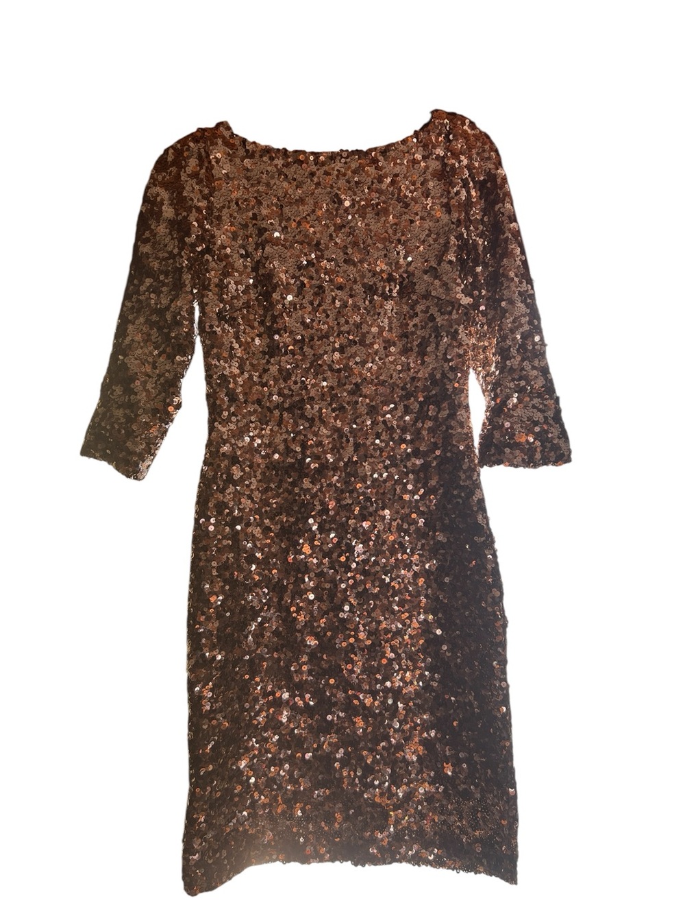 Antonio Melani Gold Sequin Sheath Dress - Elegant Evening Wear size 4